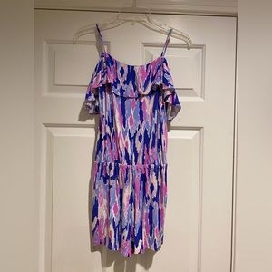 Lilly Pulitzer pink and purple romper Size XS great condition!